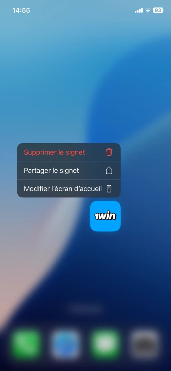 Utiliser l'application 1Win à tout moment.