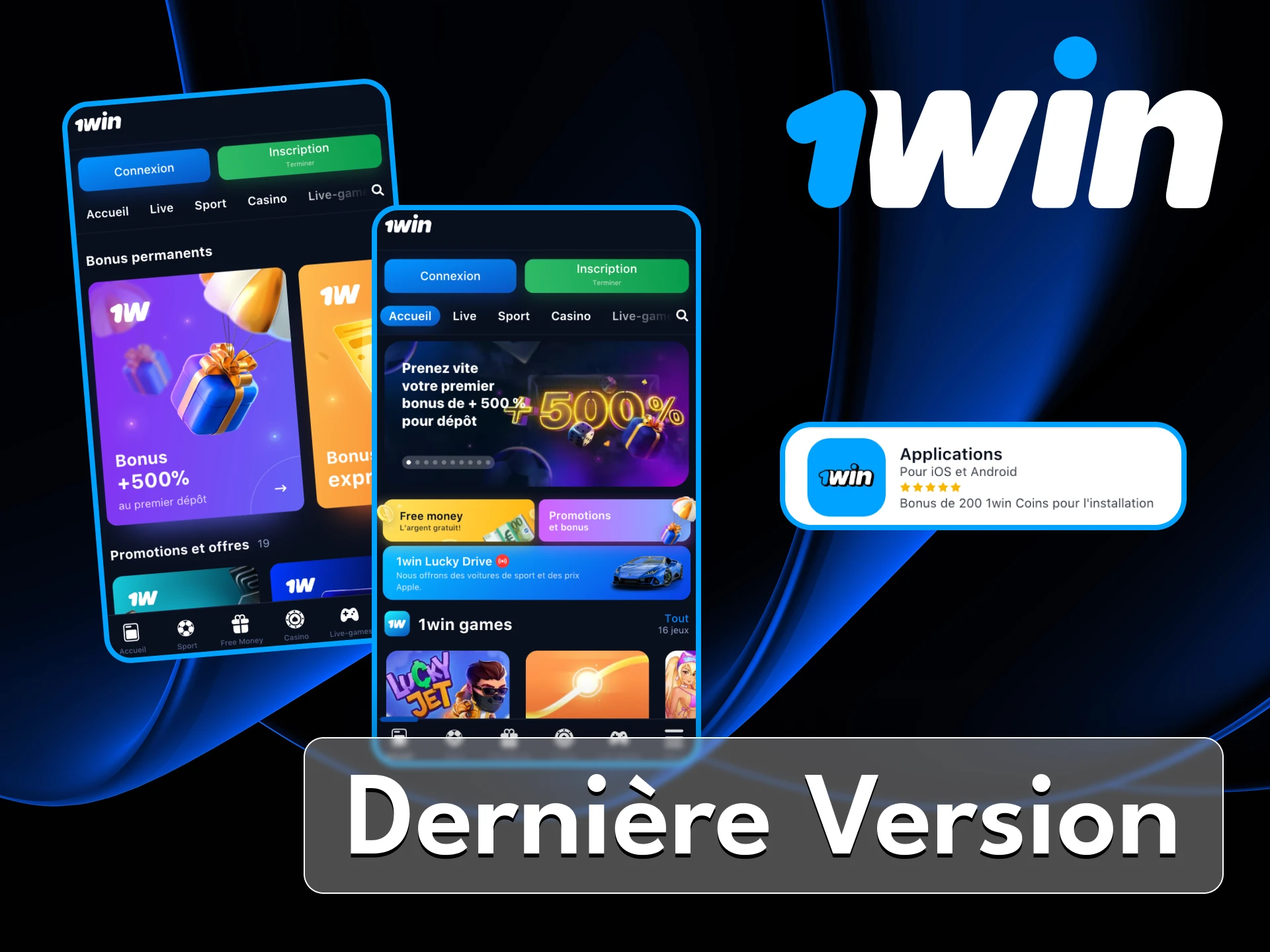 Installez la dernière version de l'application de casino en ligne 1Win pour accéder à toutes les nouvelles fonctionnalités.