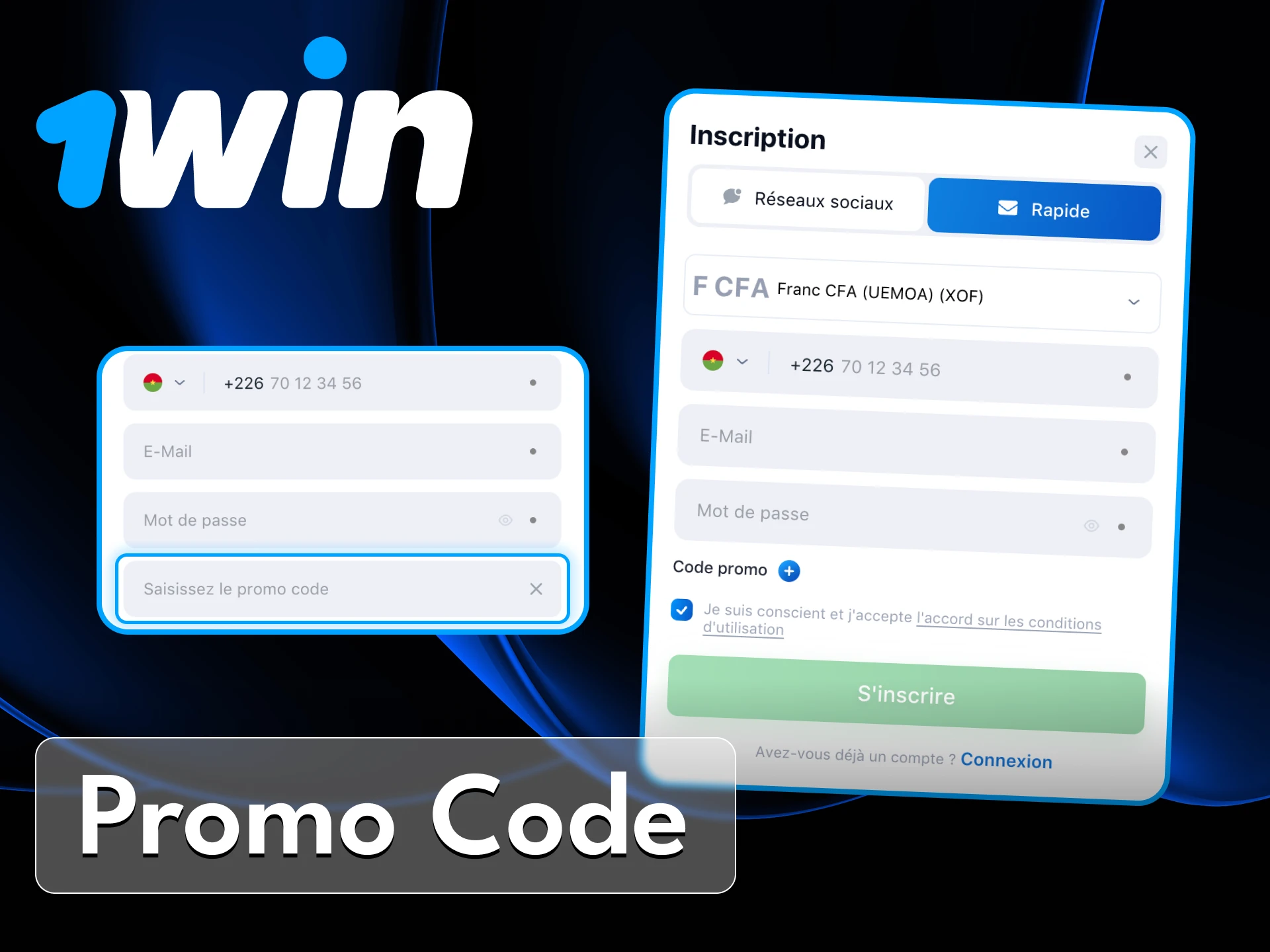 Utilisez le code promotionnel pour les nouveaux joueurs du casino en ligne 1Win.