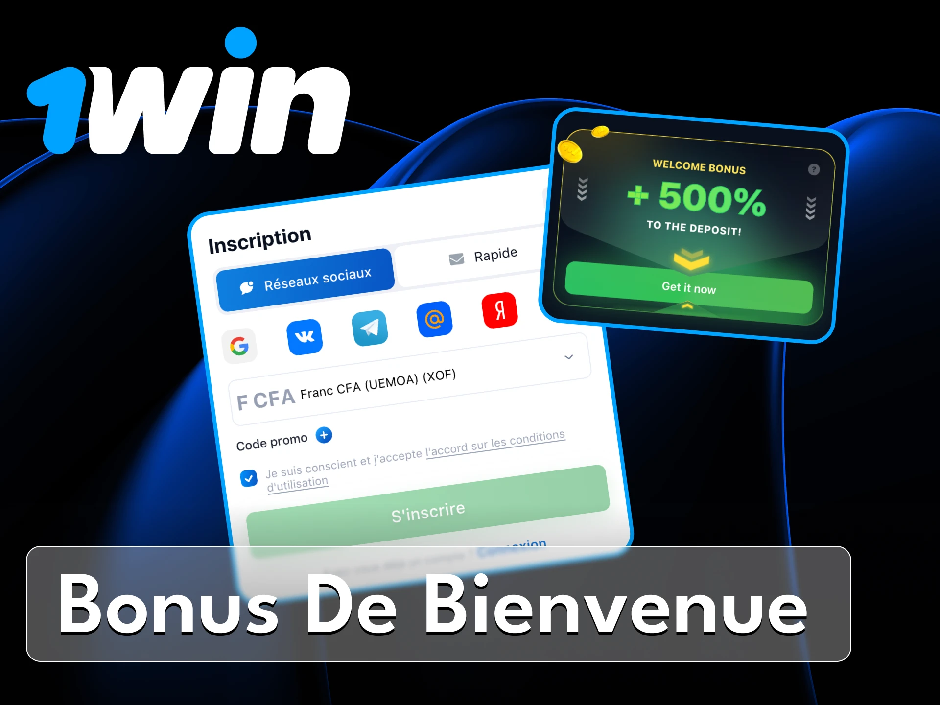 Chaque joueur après s'être inscrit au casino en ligne 1Win reçoit un bonus sur le premier dépôt.