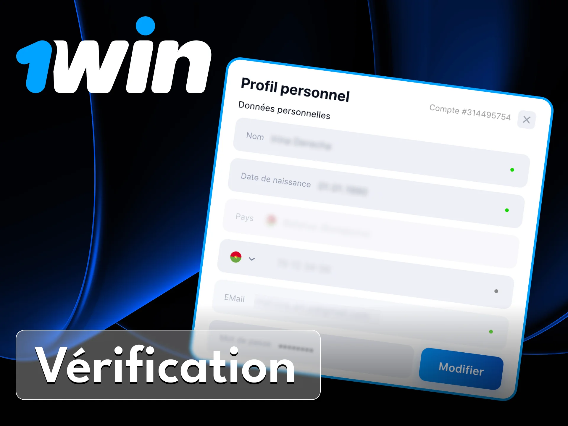 Le casino en ligne 1Win peut vous demander de confirmer votre identité et de vérifier votre compte.
