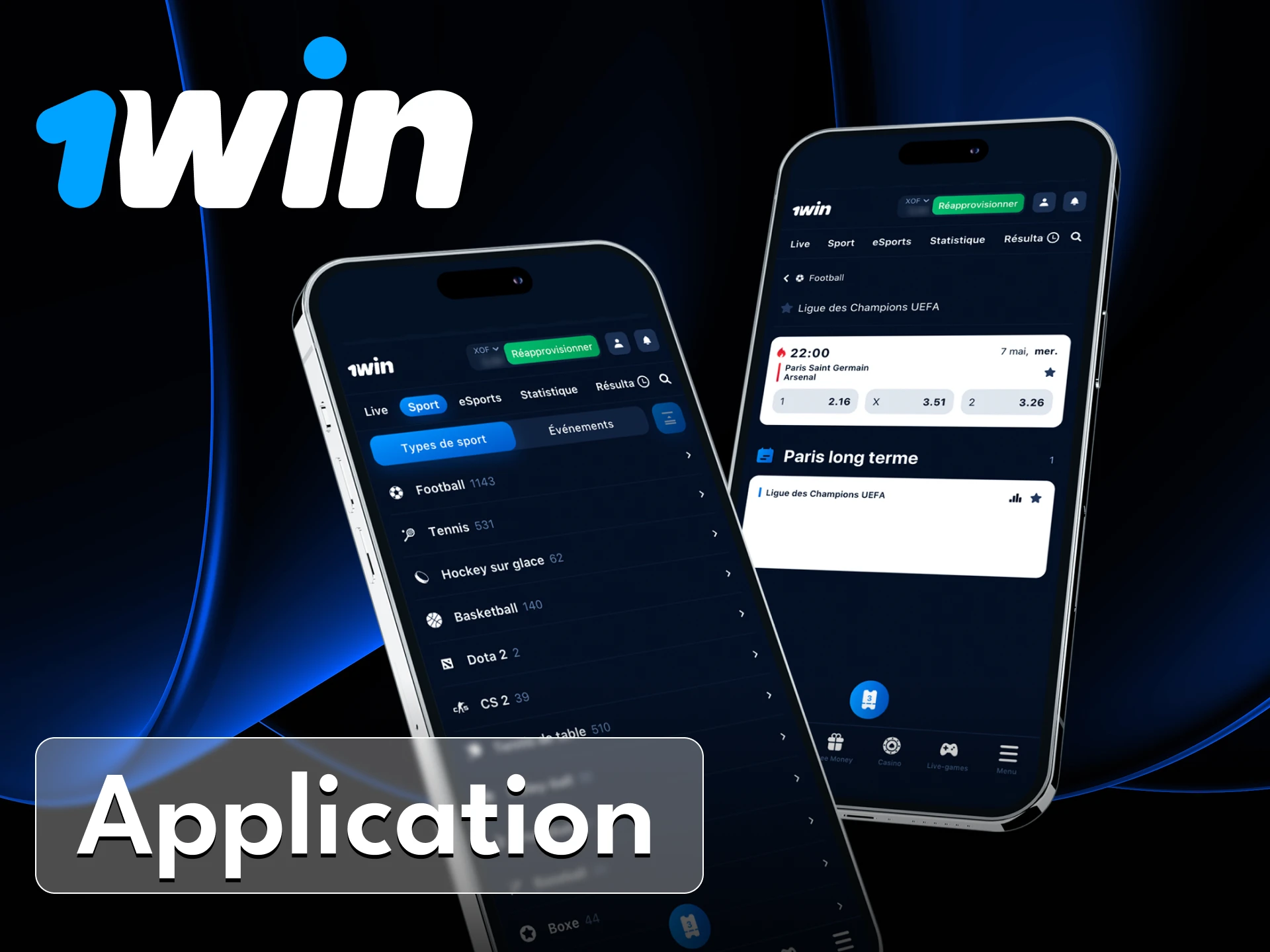 Téléchargez l'application de casino en ligne 1win et placez des paris à tout moment, n'importe où depuis votre téléphone.