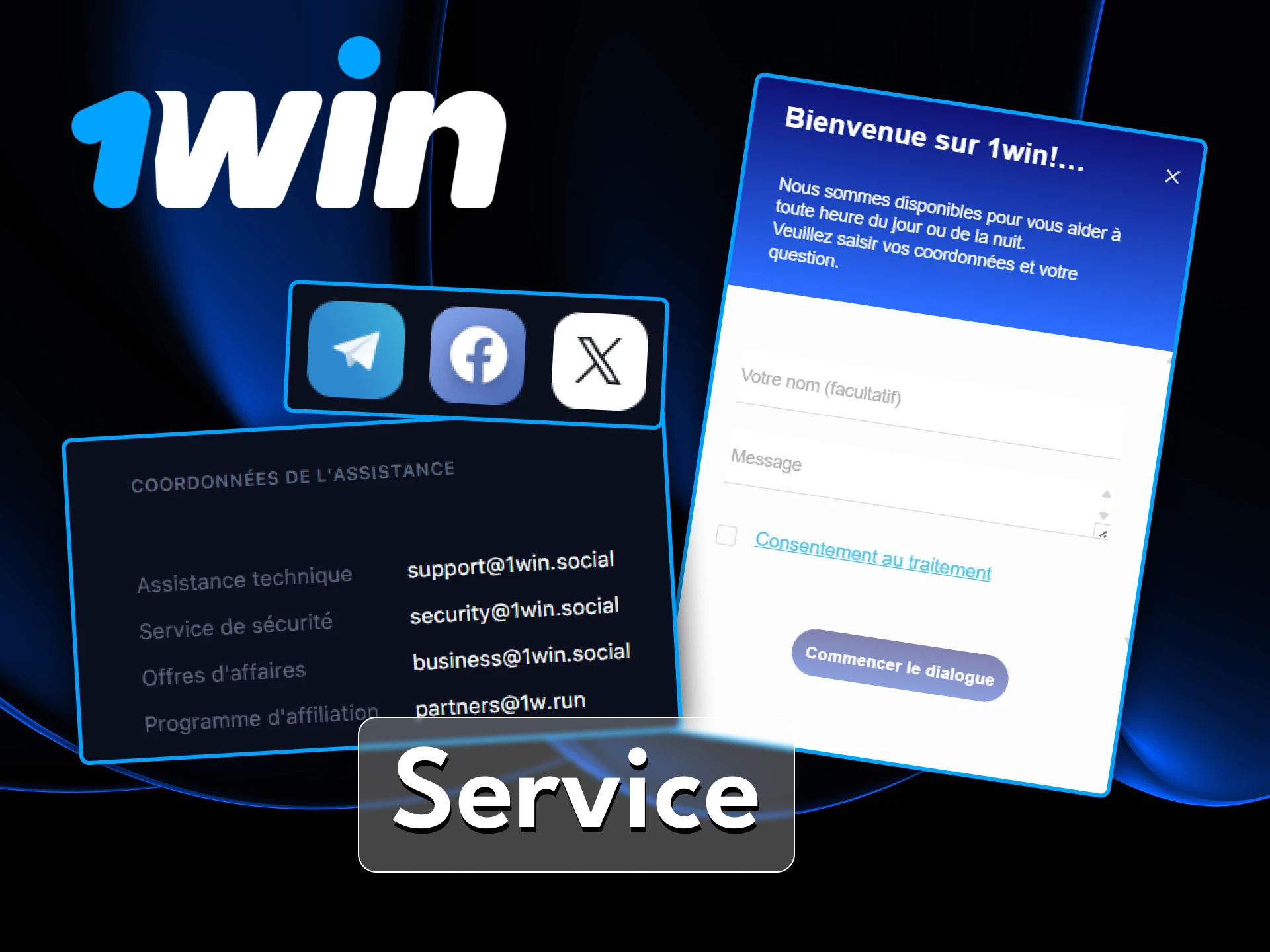 Contactez le service client officiel de 1Win pour toute aide ou question concernant le jeu Aviator.