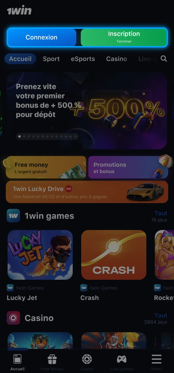 Créez rapidement votre compte sur le site officiel 1Win pour commencer à jouer à Lucky Jet.