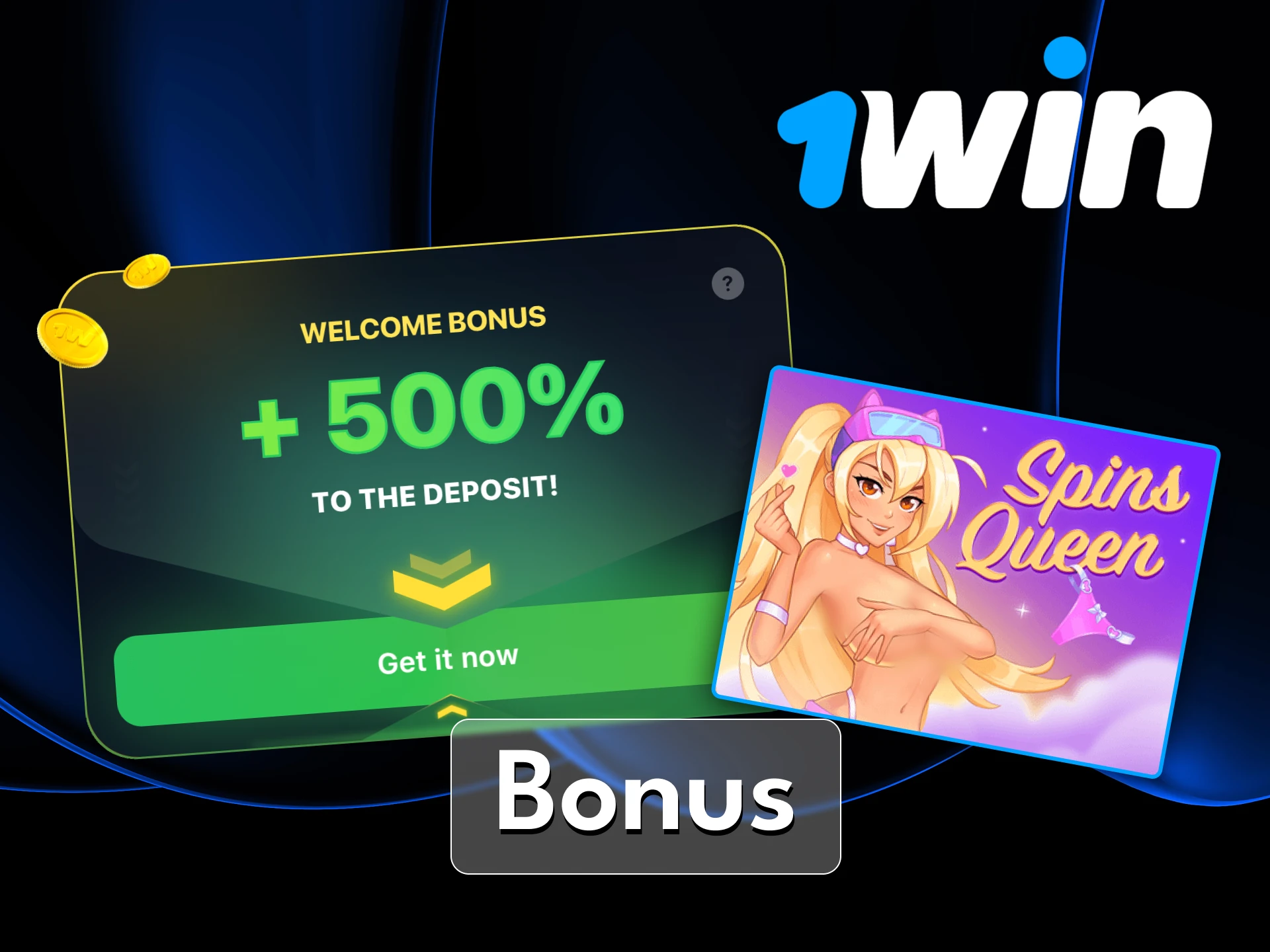 Profitez du bonus de bienvenue 1Win pour augmenter vos chances de gains sur le jeu Spins Queen.