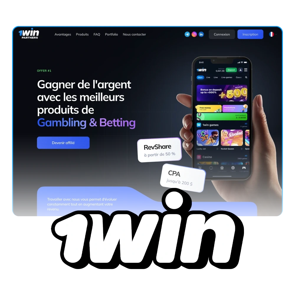 Rejoignez le programme d'affiliation 1win au Burkina Faso.